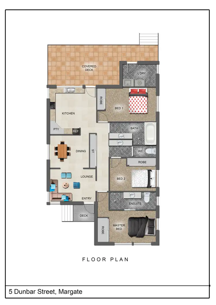 Floorplan of Homely house listing, 5 Dunbar Street, Margate QLD 4019