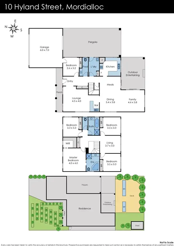 Floorplan of Homely house listing, 10 Hyland Street, Mordialloc VIC 3195