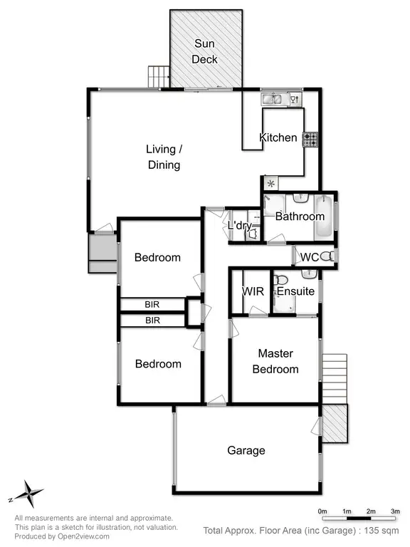 Floorplan of Homely house listing, 1/42 Timbertop Drive, Blackmans Bay TAS 7052