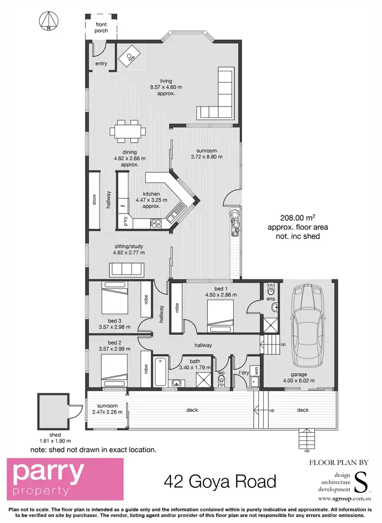 Floorplan of Homely house listing, 42 Goya Road, Newnham TAS 7248
