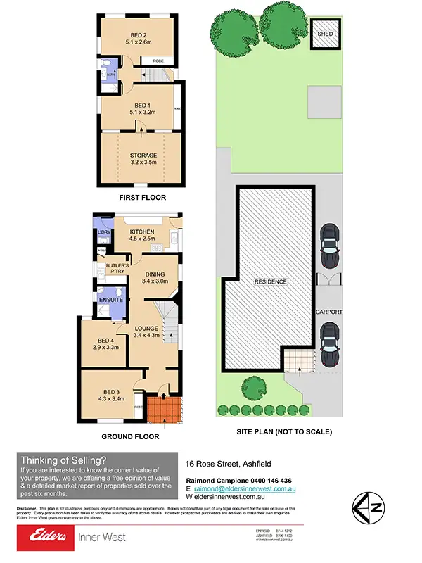 Floorplan of Homely house listing, 16 Rose Street, Ashfield NSW 2131