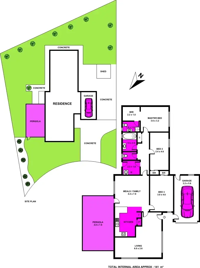Floorplan of Homely house listing, 7 Freesia Court, Whittington VIC 3219