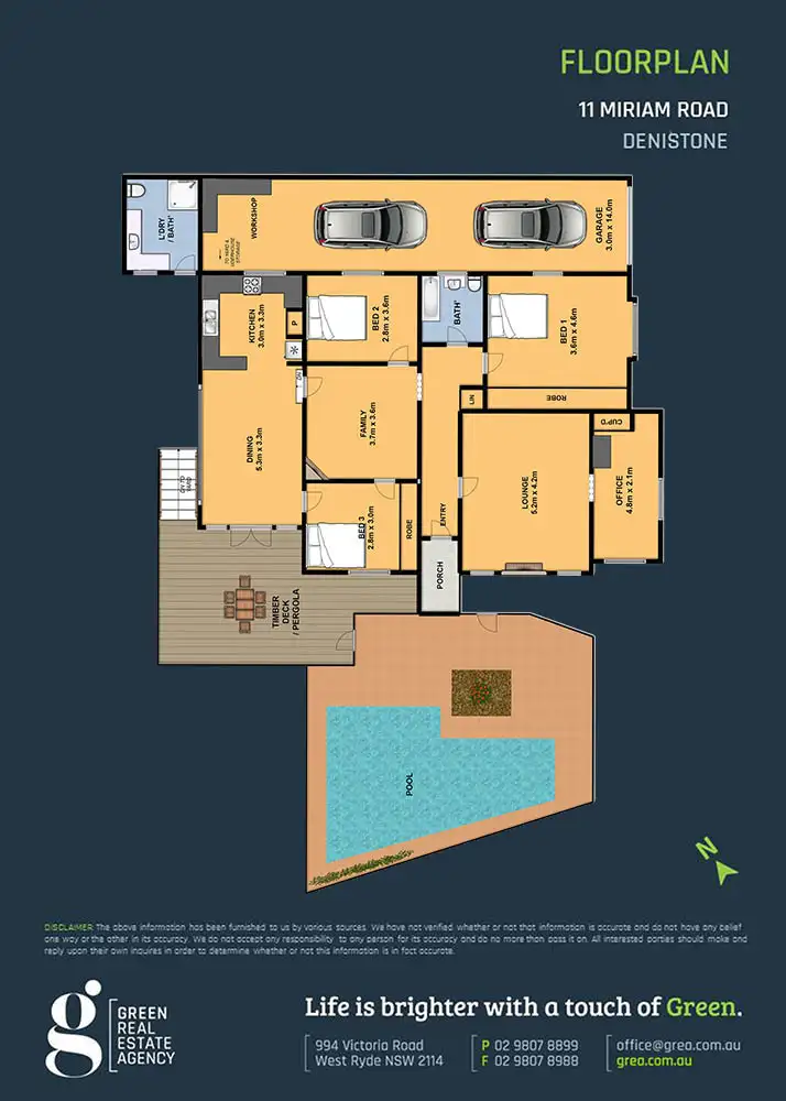 Floorplan of Homely house listing, 11 Miriam Road, Denistone NSW 2114