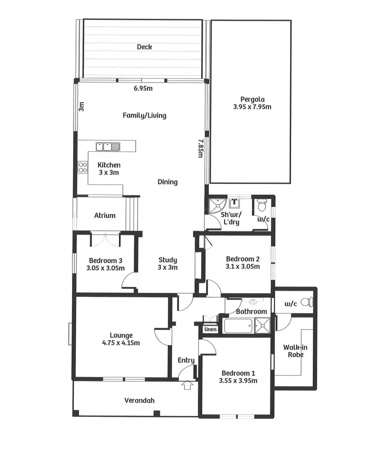 Floorplan of Homely house listing, 10 Alice Terrace, Murray Bridge SA 5253