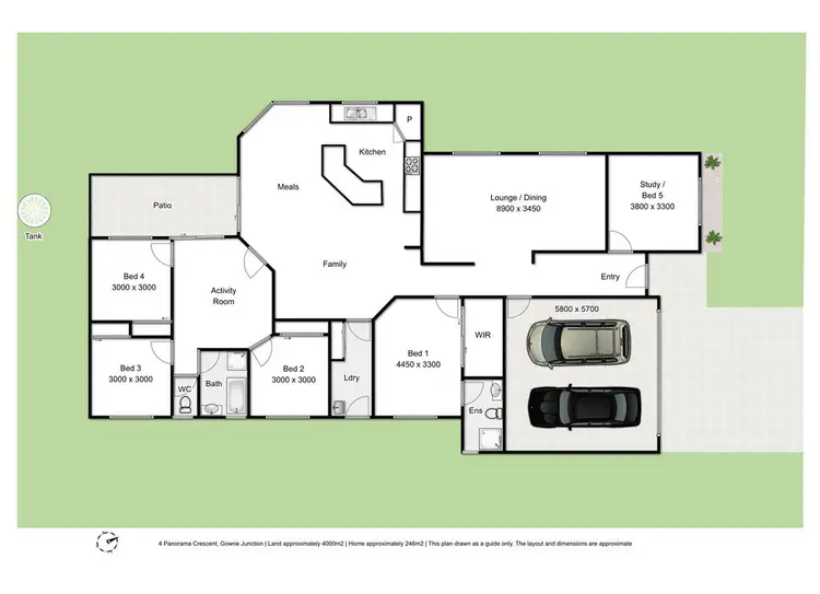 Floorplan of Homely house listing, 4 Panorama Crescent, Gowrie Junction QLD 4352