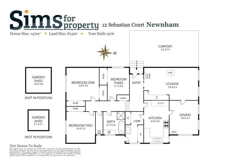 Floorplan of Homely house listing, 12 Sebastian Court, Newnham TAS 7248