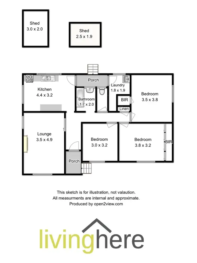 Floorplan of Homely house listing, 22 Manning Street, Riverside TAS 7250