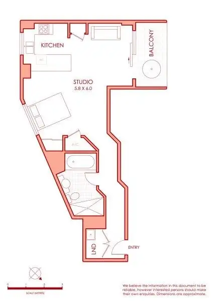 Floorplan of Homely apartment listing, 23/289-295 Sussex Street, Sydney NSW 2000