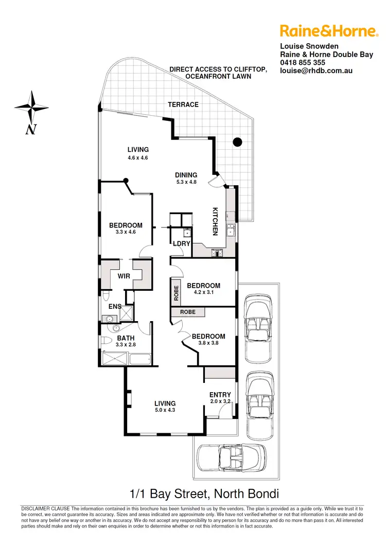 Floorplan of Homely apartment listing, 1/1 Bay Street, North Bondi NSW 2026