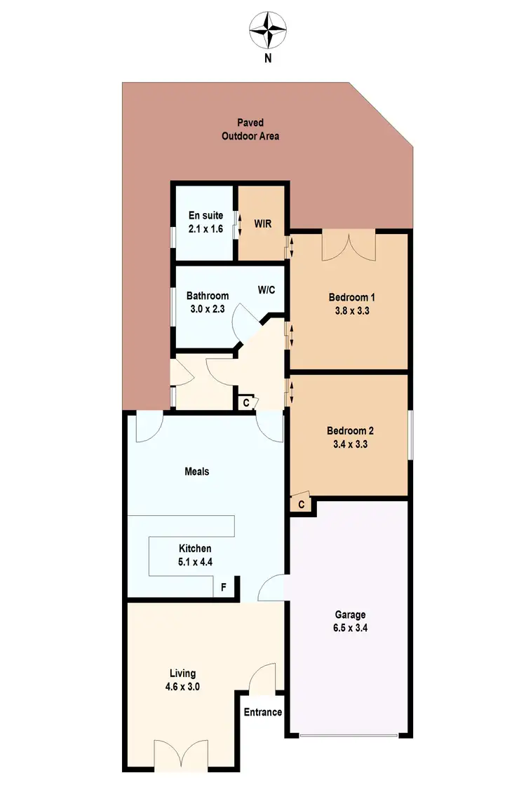 Floorplan of Homely unit listing, 20 Steinfeld Street, Golden Point VIC 3350