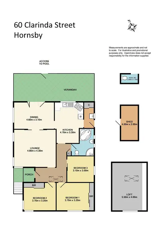 Floorplan of Homely house listing, 60 Clarinda Street, Hornsby NSW 2077