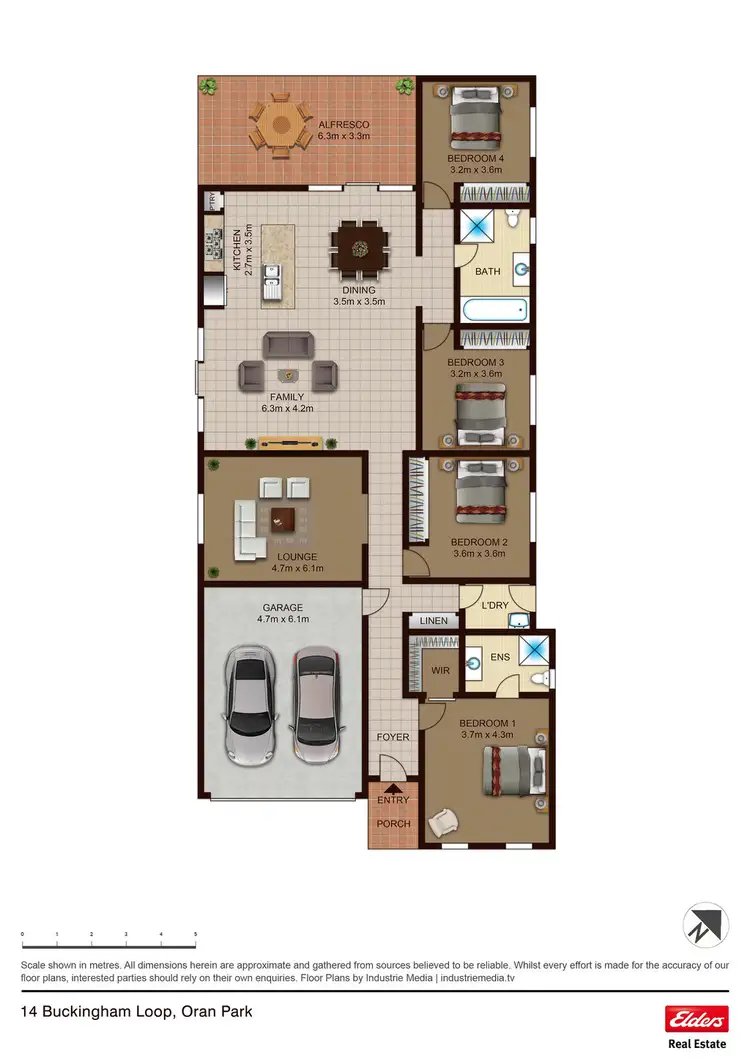 Floorplan of Homely house listing, 14 BUCKINGHAM LOOP, Oran Park NSW 2570