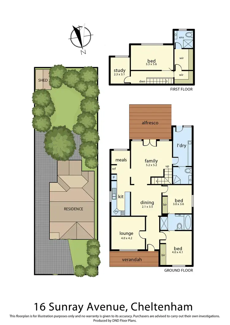 Floorplan of Homely house listing, 16 Sunray Avenue, Cheltenham VIC 3192