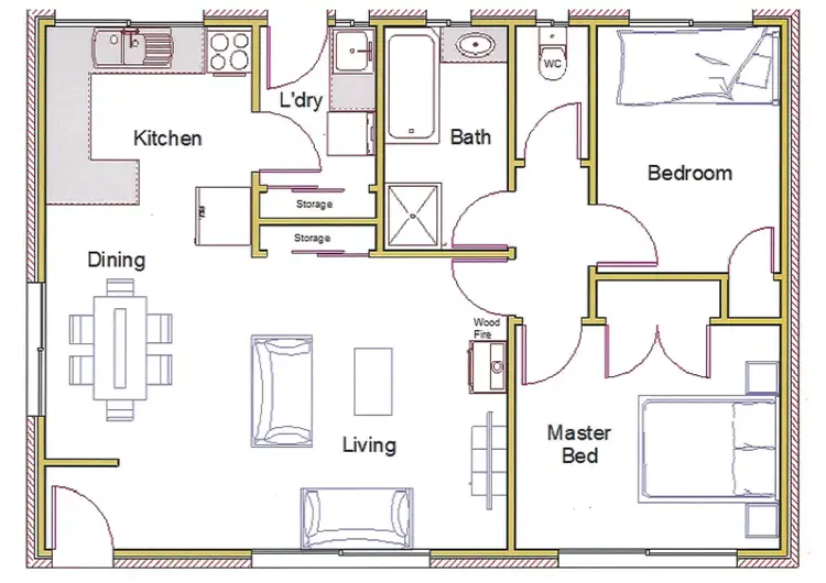 Floorplan of Homely unit listing, 3/5-7 Aldridge Court, Claremont TAS 7011