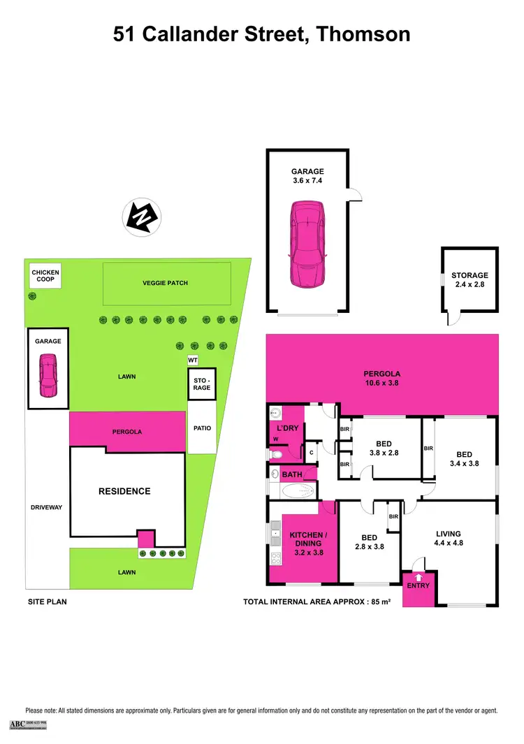 Floorplan of Homely house listing, 51 Callander Street, Thomson VIC 3219