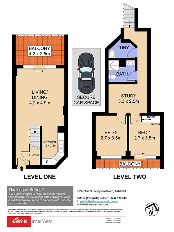 Floorplan of Homely apartment listing, 13/403-409 Liverpool Road, Ashfield NSW 2131