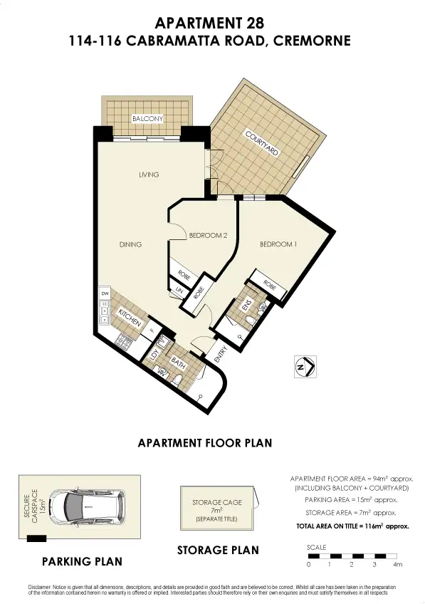 Floorplan of Homely apartment listing, 28/114-116 Cabramatta Road, Cremorne NSW 2090