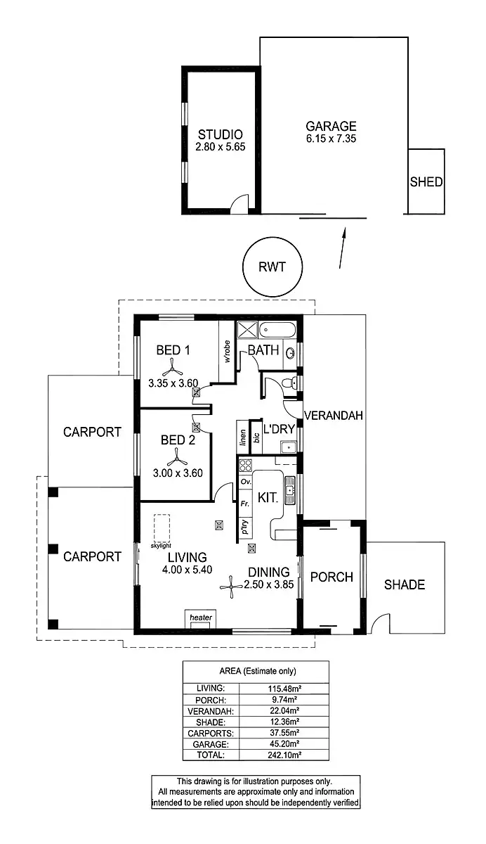 Floorplan of Homely house listing, 7 Fairfield Drive, Strathalbyn SA 5255