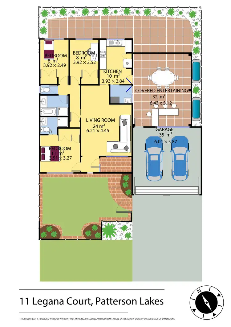 Floorplan of Homely house listing, 11 Legana Court, Patterson Lakes VIC 3197