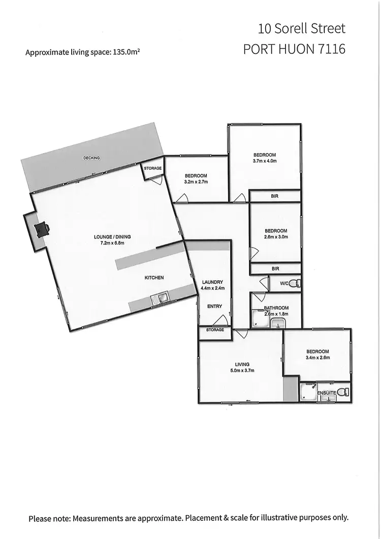 Floorplan of Homely house listing, 10 Sorell Street, Port Huon TAS 7116