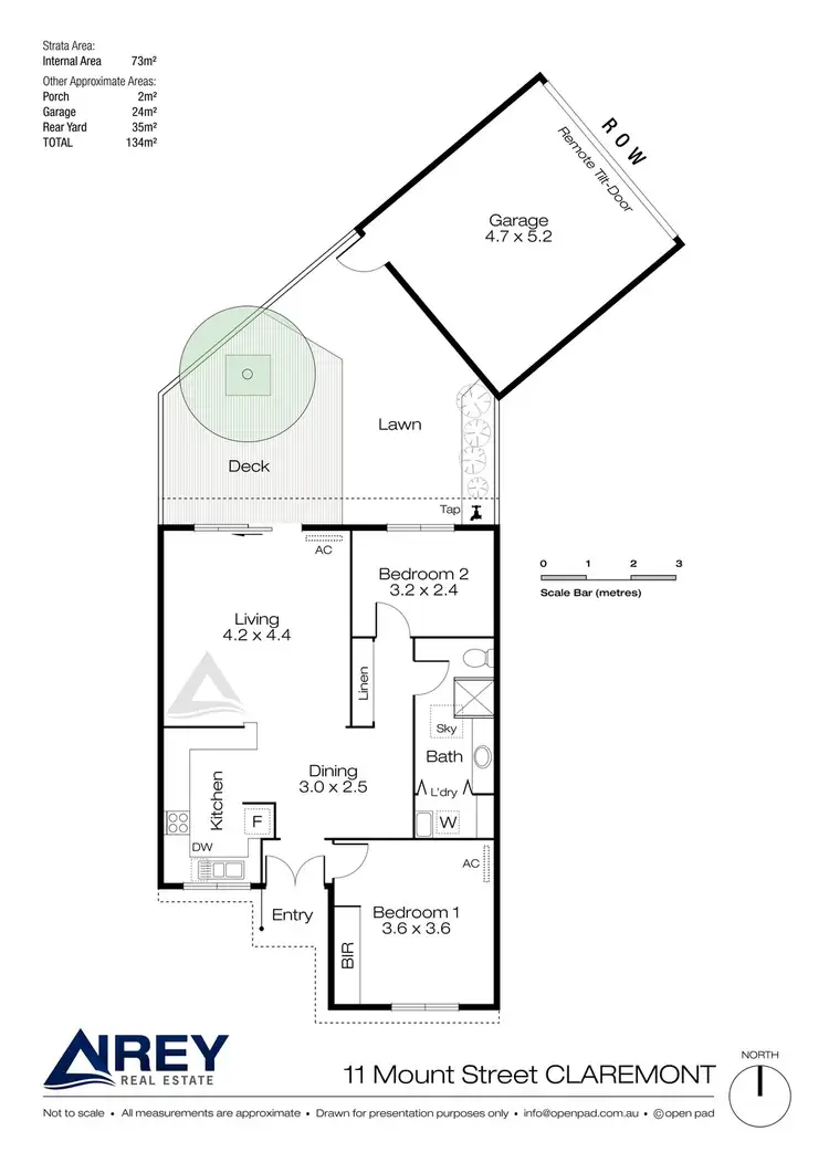 Floorplan of Homely townhouse listing, 11 MOUNT STREET, Claremont WA 6010