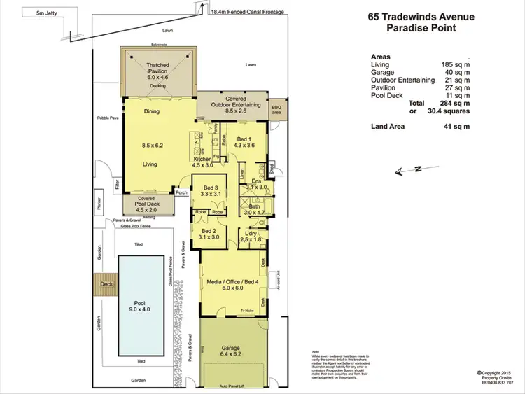 Floorplan of Homely house listing, 65 Tradewinds Avenue, Paradise Point QLD 4216