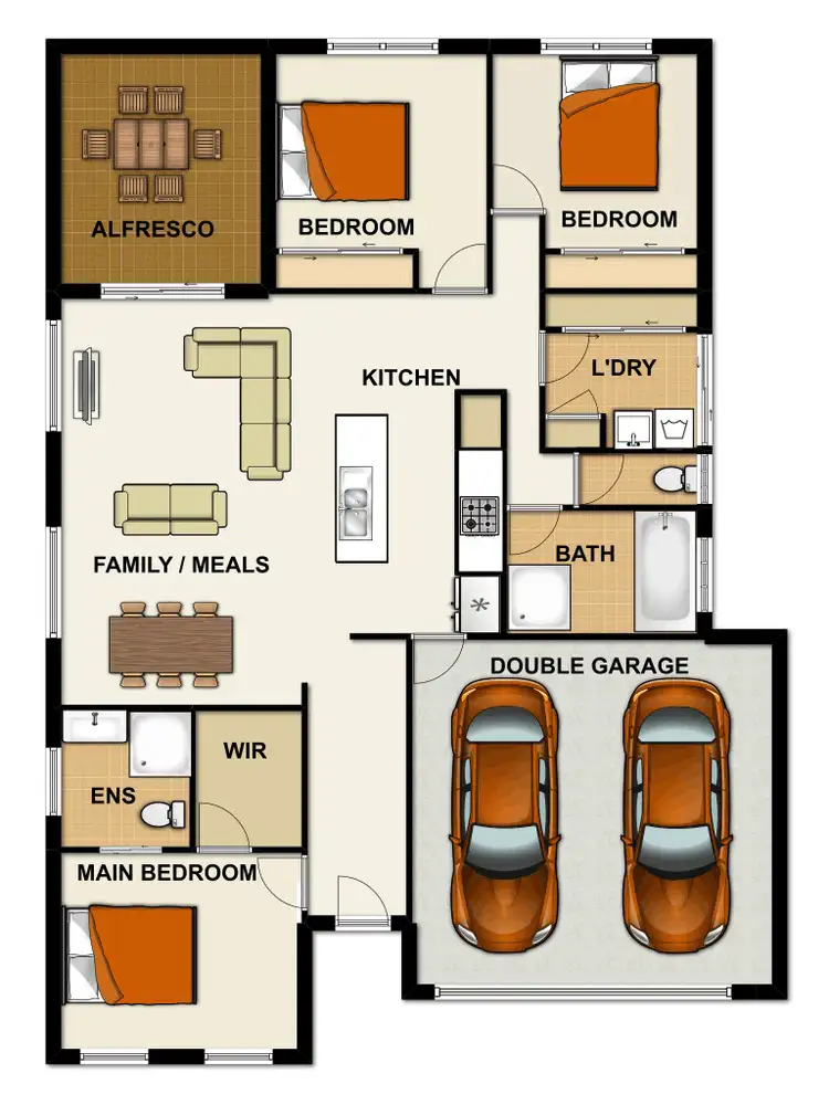 Floorplan of Homely house listing, 27 Gardenia Circuit, Heathwood QLD 4110