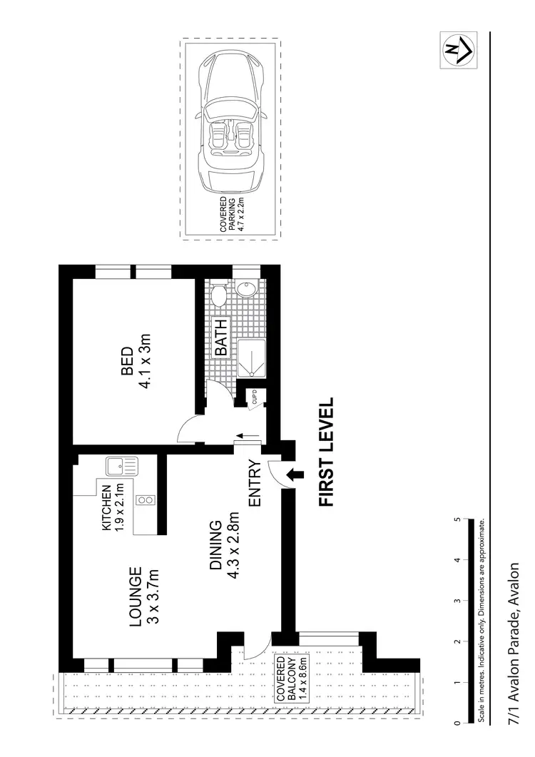 Floorplan of Homely unit listing, 7/1 Avalon Parade, Avalon NSW 2107