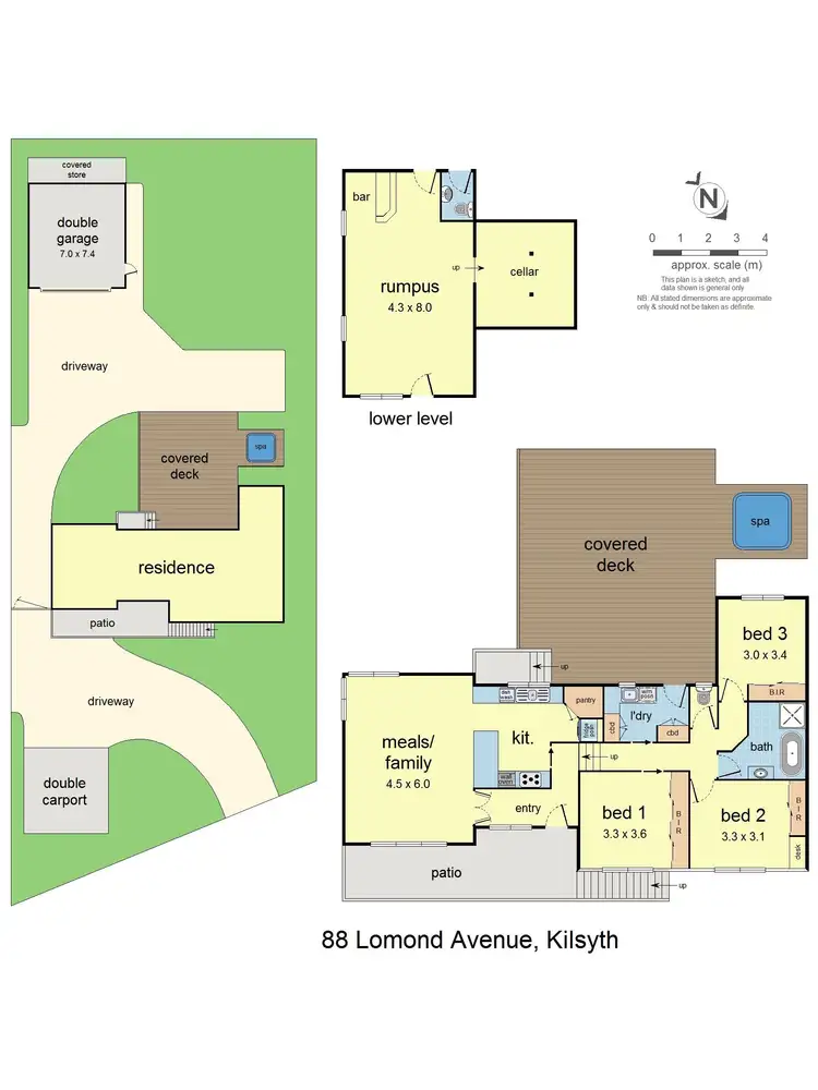Floorplan of Homely house listing, 88 Lomond Avenue, Kilsyth VIC 3137