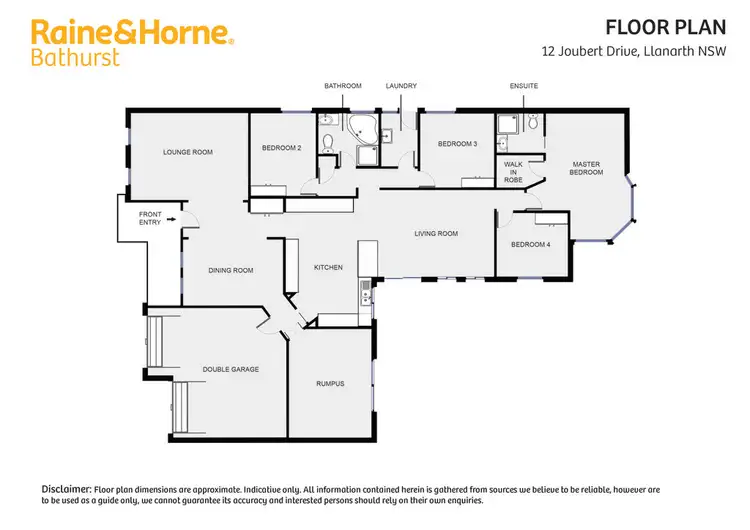 Floorplan of Homely house listing, 12 Joubert Place, Llanarth NSW 2795