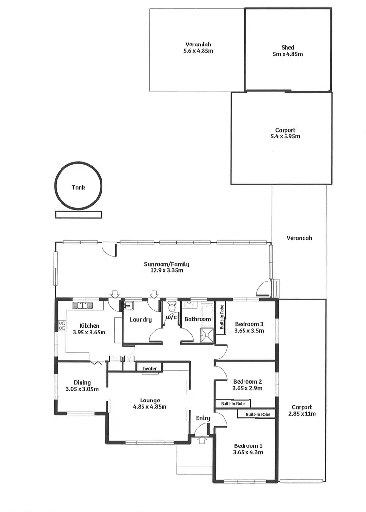 Floorplan of Homely house listing, 44 Charles Street, Murray Bridge SA 5253
