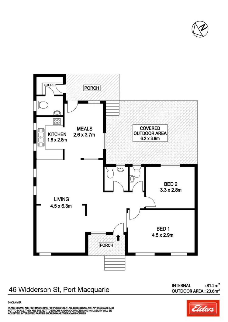 Floorplan of Homely house listing, 46 Widderson Street, Port Macquarie NSW 2444