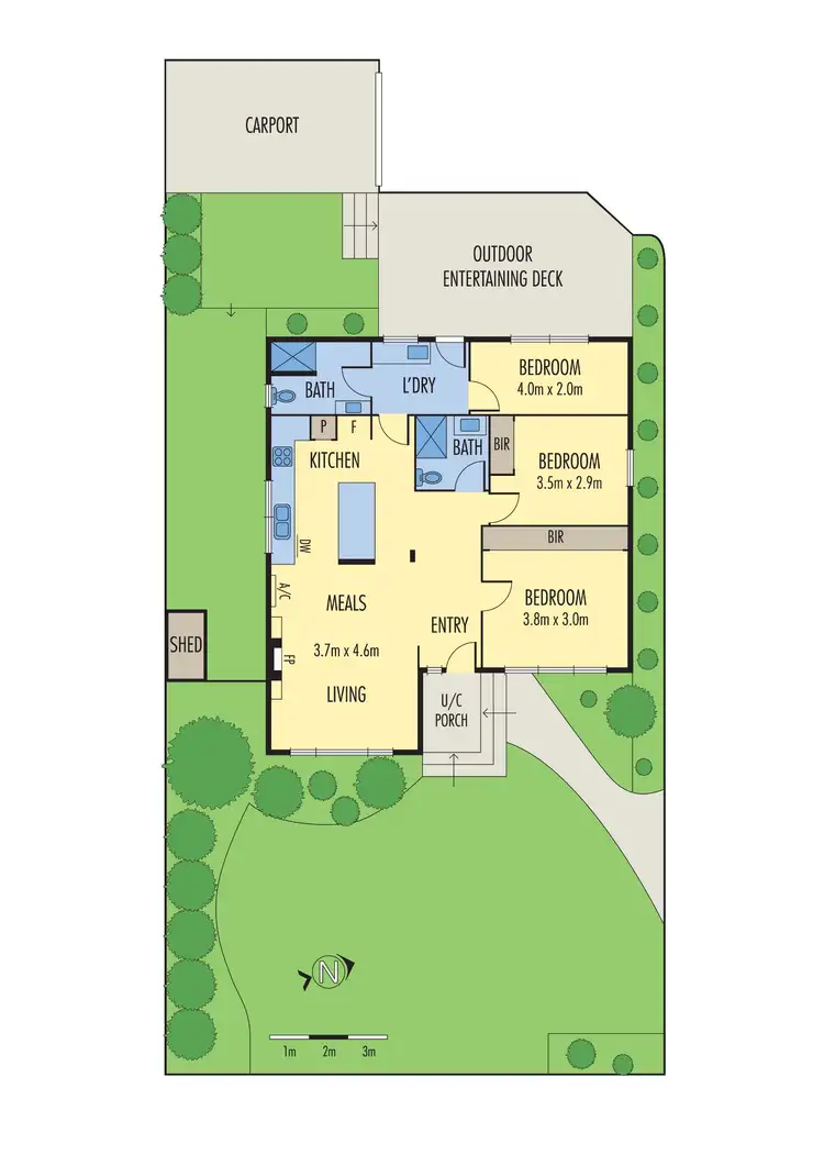 Floorplan of Homely unit listing, 1/23 Macrina Street, Oakleigh East VIC 3166