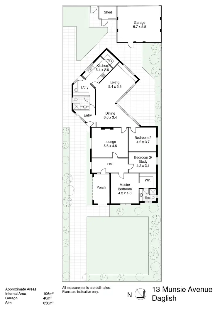 Floorplan of Homely house listing, 13 Munsie Avenue, Daglish WA 6008