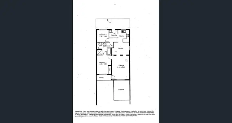 Floorplan of Homely unit listing, 2/77 O G Road, Klemzig SA 5087
