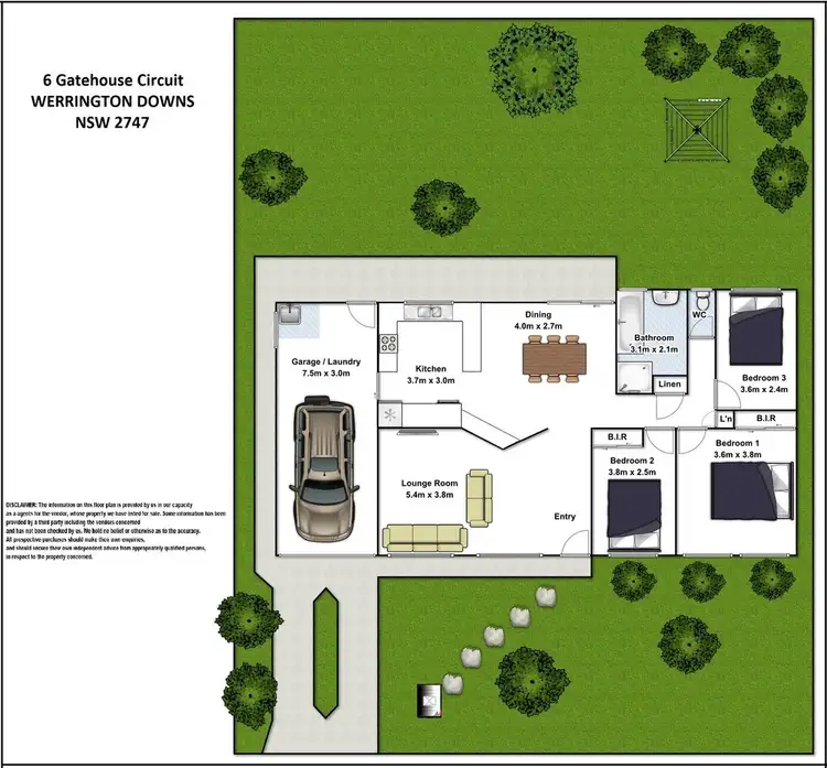 Floorplan of Homely house listing, 6 Gatehouse Circuit, Werrington Downs NSW 2747