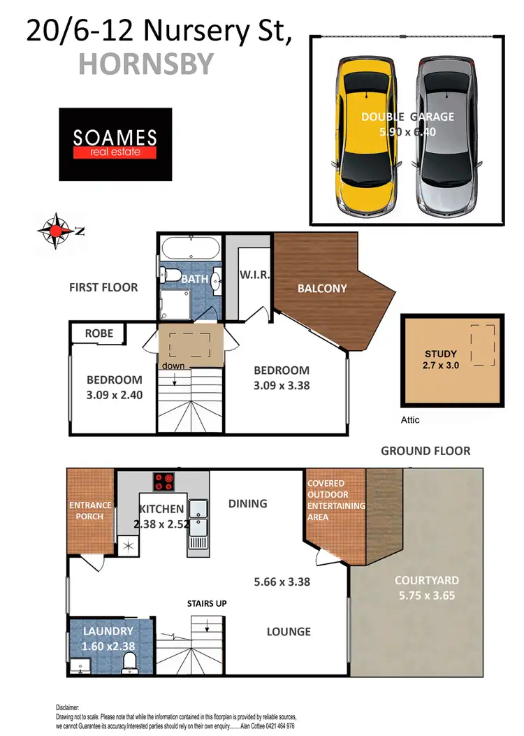Floorplan of Homely townhouse listing, 20/6-12 Nursery Street, Hornsby NSW 2077