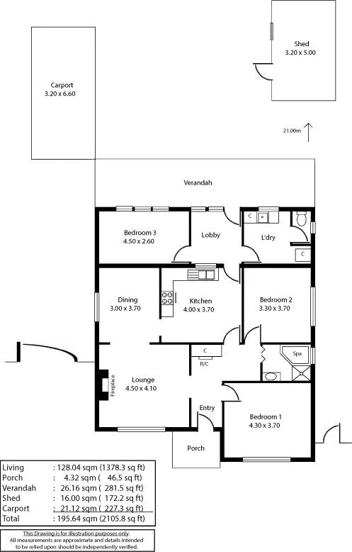 Floorplan of Homely house listing, 27 Hudson Avenue, Croydon Park SA 5008
