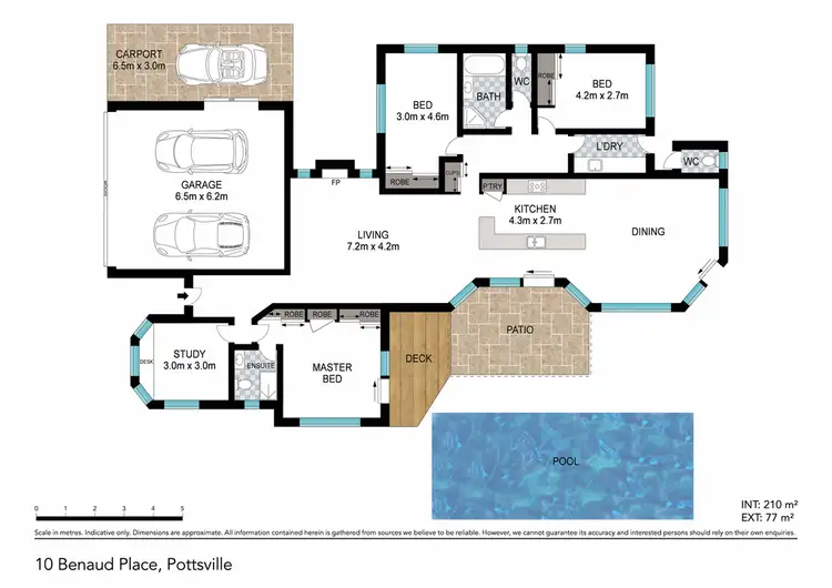 Floorplan of Homely house listing, 10 Benaud Place, Pottsville NSW 2489