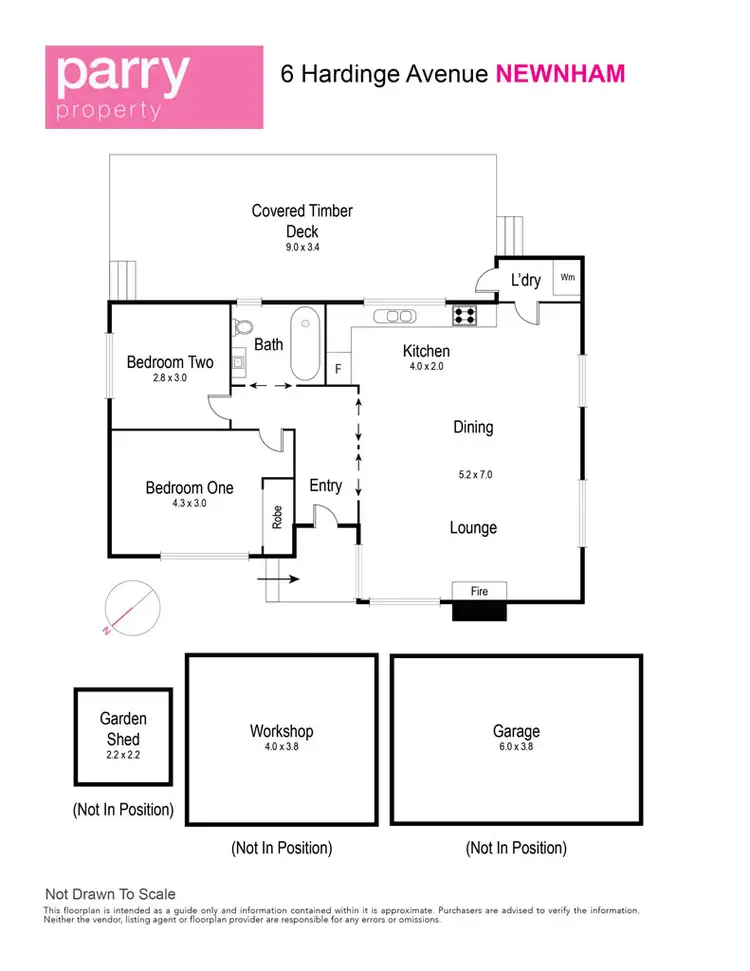 Floorplan of Homely house listing, 6 Hardinge Avenue, Newnham TAS 7248