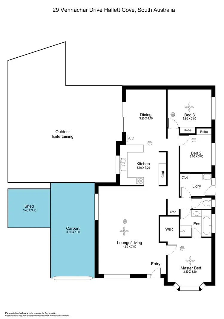 Floorplan of Homely house listing, 29 Vennachar Drive, Hallett Cove SA 5158