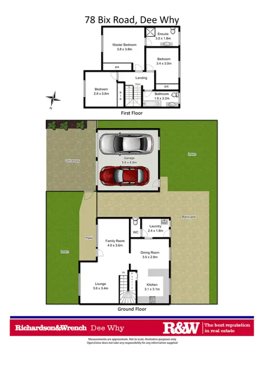 Floorplan of Homely townhouse listing, 78 Bix Road, Dee Why NSW 2099