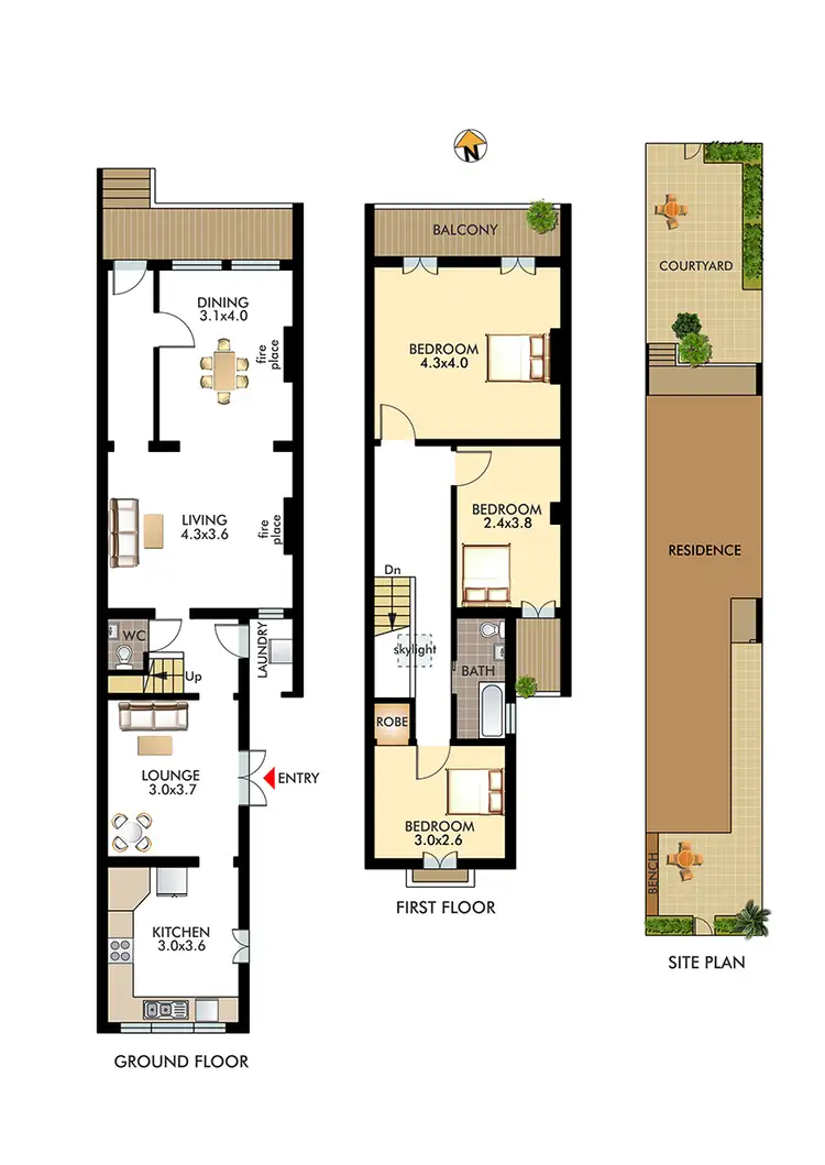Floorplan of Homely house listing, 45 Underwood Street, Paddington NSW 2021