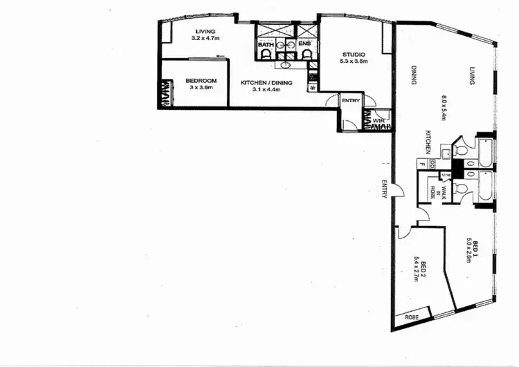 Floorplan of Homely apartment listing, 293 North Quay, Brisbane City QLD 4000