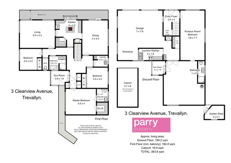 Floorplan of Homely house listing, 3 Clearview Avenue, Trevallyn TAS 7250