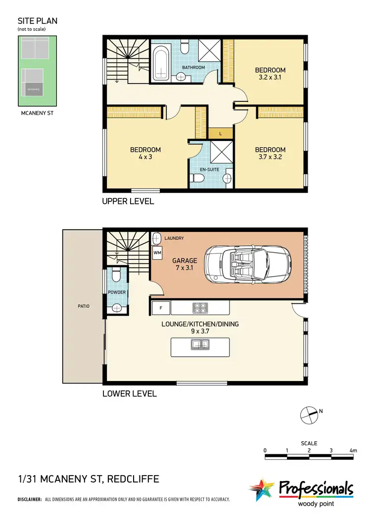 Floorplan of Homely townhouse listing, 1/31 McAneny Street, Redcliffe QLD 4020