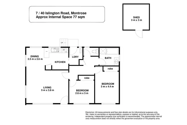 Floorplan of Homely house listing, 7/40 Islington Road, Montrose TAS 7010