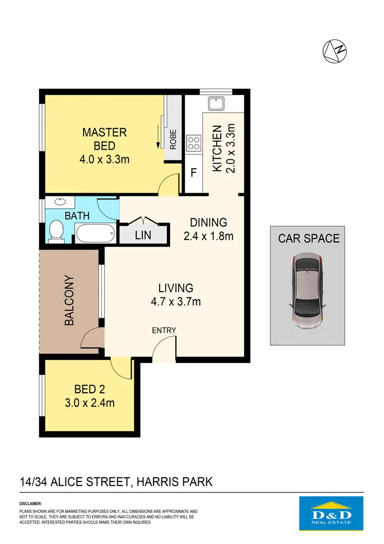 Floorplan of Homely unit listing, 34 Alice Street, Harris Park NSW 2150