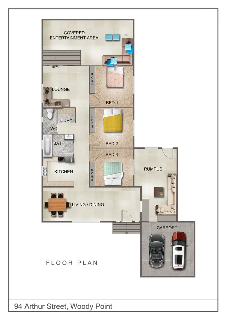 Floorplan of Homely house listing, 94 Arthur Street, Woody Point QLD 4019