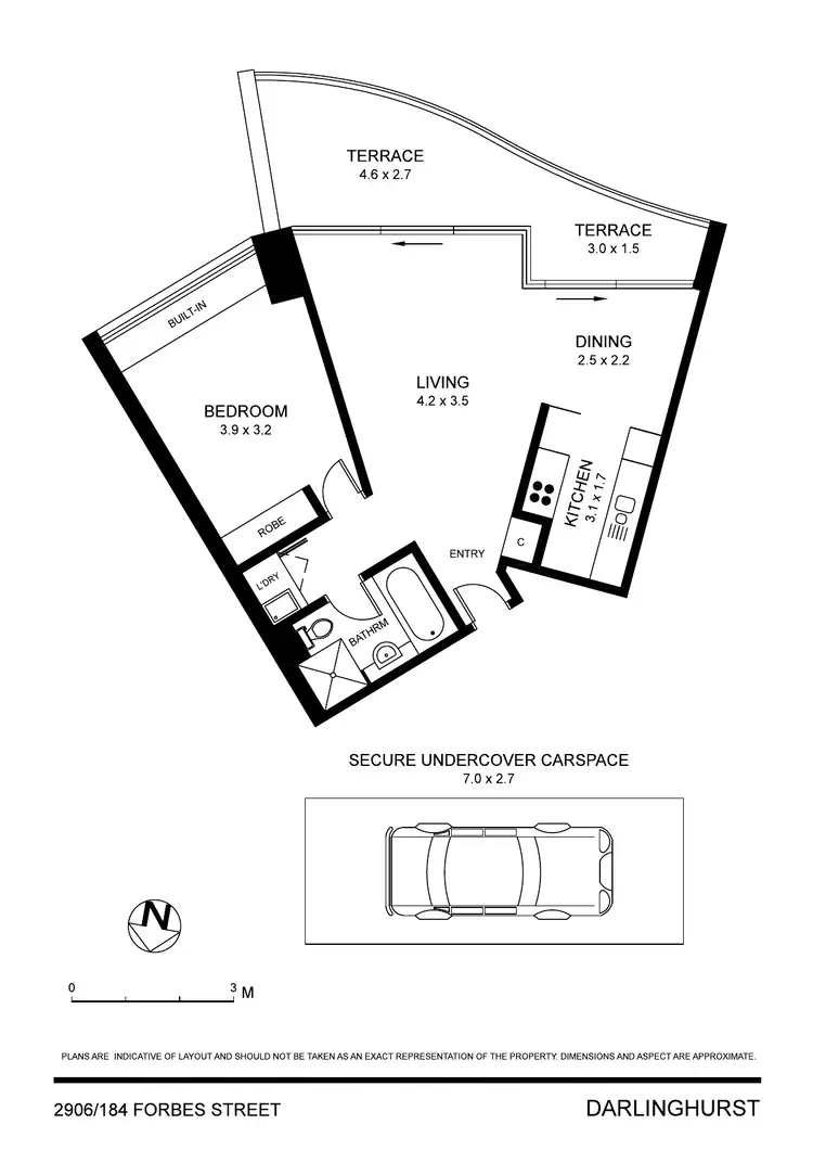 Floorplan of Homely apartment listing, 2906/184 Forbes Street, Darlinghurst NSW 2010